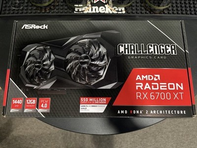 AMD Radeon RX 6700 XT 12GB VRAM Graphics Card ASRock Challenger GPU