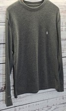 POLO RALPH LAUREN Crew Neck Waffle Knit Jumper Sweater Men Size L