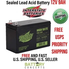 12V 9Ah SLA Replacement battery for Everstart HP 250 300 amp Jump starter 1PK