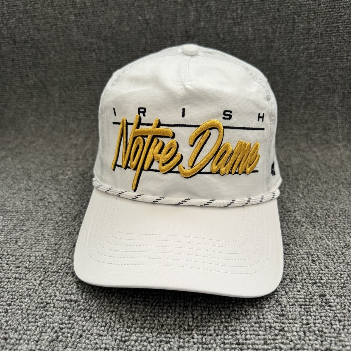 '47 Brand Notre Dame Fighting Irish Snapback Hat White OSFA NCAA Cap