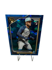 Jackson Chourio 2024 Bowman Chrome Sapphire Image Variation SP RC #69 Brewers