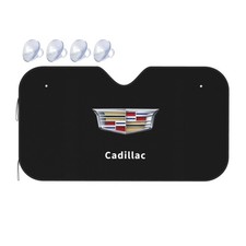Cadillac Car Size M Windshield Front Window Sun Shade Cover Visor Uv Black