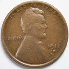 1911-D Lincoln Wheat Penny Very Good (VG)