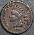 1879 1C INDIAN HEAD BRONZE CENT KM# 90a Grade:  VG A7203