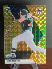 2020 Panini Mosaic #6 Sean Murphy Yellow Prizm Rookie Card Oakland /10