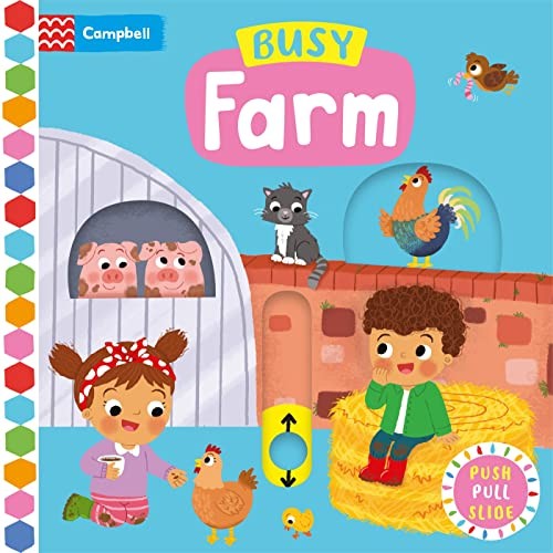Busy Farm: A Push, Pull, Slide Book (Campbell Busy Books, 4) - Books, Campbell