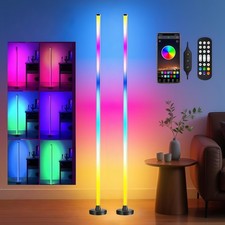47" Smart LED Floor Lamp RGB Remote APP Control Music Sync Corner Lighting