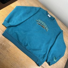 Vtg 90s Jacksonville Jaguars The Game Crewneck Sweatshirt XL Embroidered Faded
