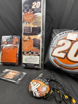Tony Stewart #20Memorabilia NASCAR Lot Proscan Track Radio, Pillow, Wallet Items