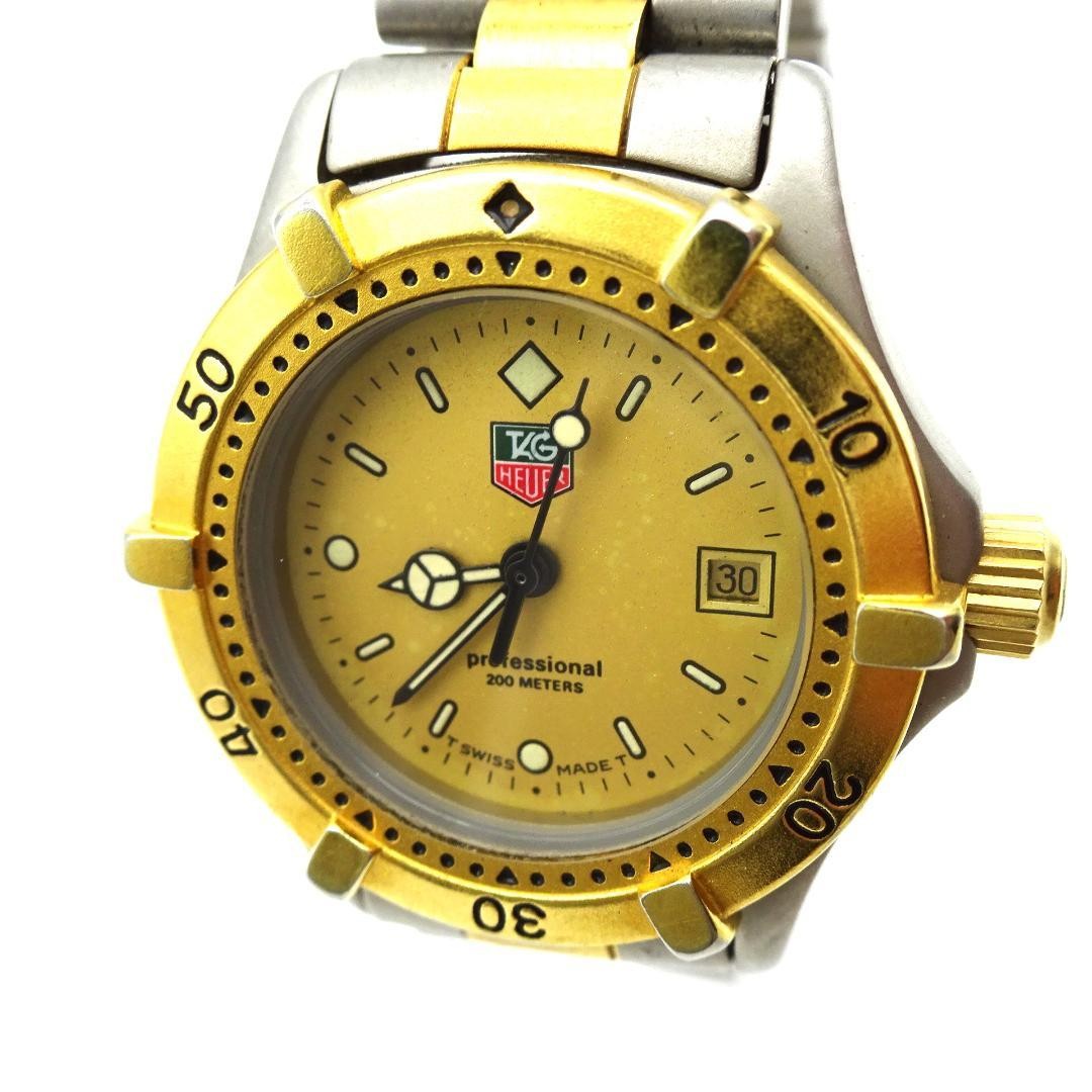 TAG Heuer Professional 200M Ladies Quartz Watch Gold Dial Silver