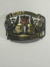 1987 Brass Truck Drivers Move the Nation Great American Buckle Company 1826