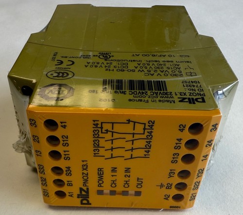 Pilz Sicherheitsrelais PNOZ X3.1 230VAC 24VDC 3n/o 1n/c 1so 774321 Neu in OVP - Picture 2 of 8