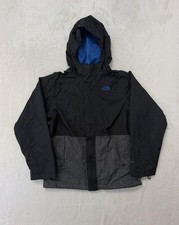 The North Face HyVent Ski Jacket Youth Boys Large 14/16 Black Hooded Waterproof