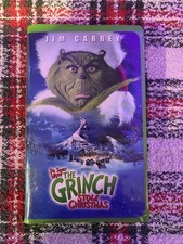 How the Grinch Stole Christmas Tested VHS 2001 Jim Carrey Green Clamshell