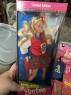 Back To School Barbie 10217 Doll Blonde Hair Blue Eyes Plaid Skirt 1992 New PP