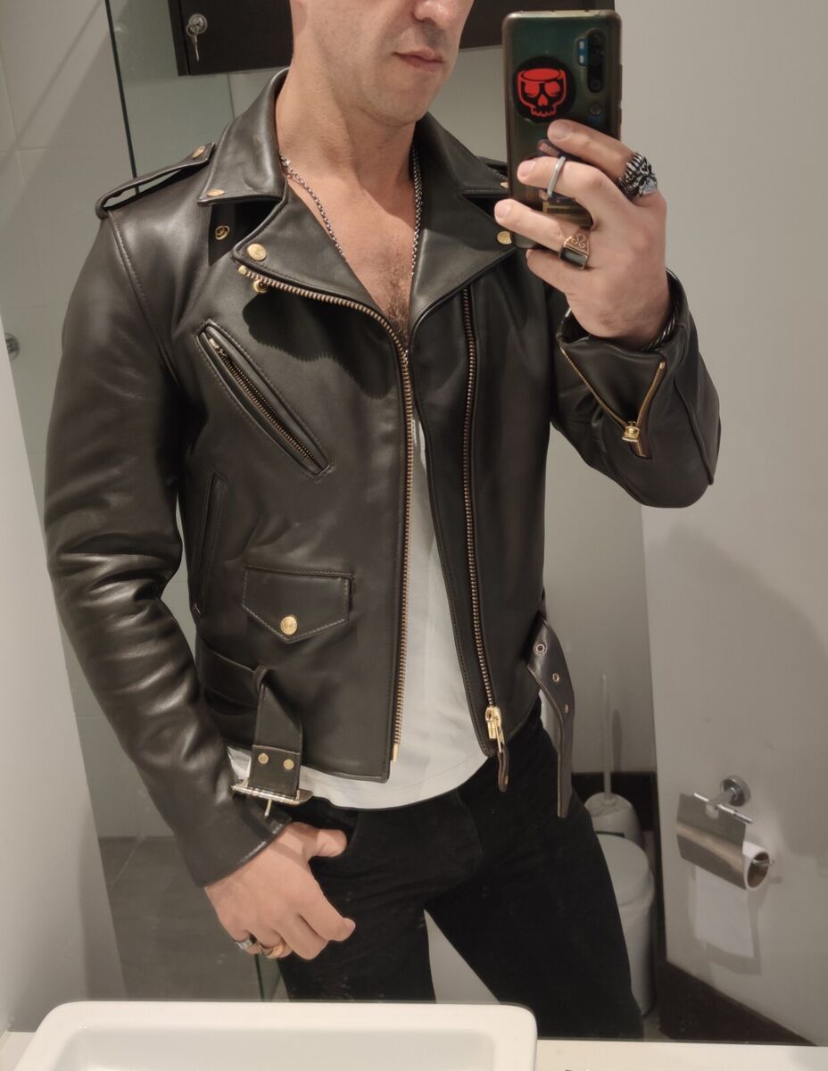 Leather Jacket SCHOTT 618 Size 36 (It's like a size 38 Leather Jacket SCHOTT 618 Size 36 (It's like a size 38