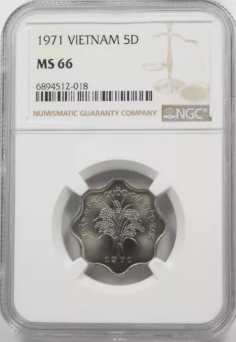 Vietnam 1971 5 Dong NGC MS66 NG2062 combine shipping