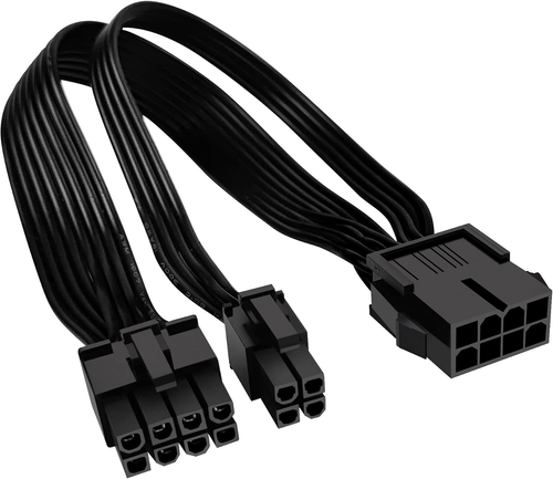 EPS12V CPU 8 Pin Female to CPU ATX 8 Pin and ATX 4 Pin Male Power Supply Extensi