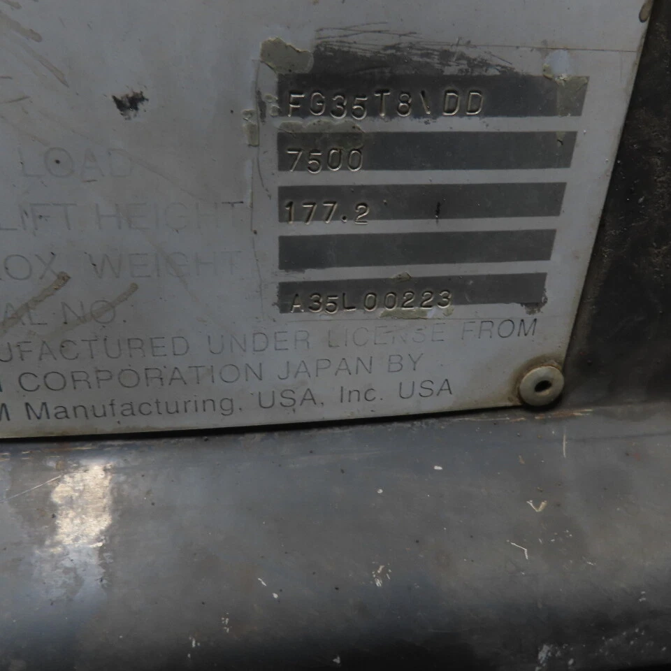 TCM FG35T8 7500Lbs LP Gas Forklift 2 Stage 177" Lift Many Rebuilt Parts See Info - Image 2 of 4