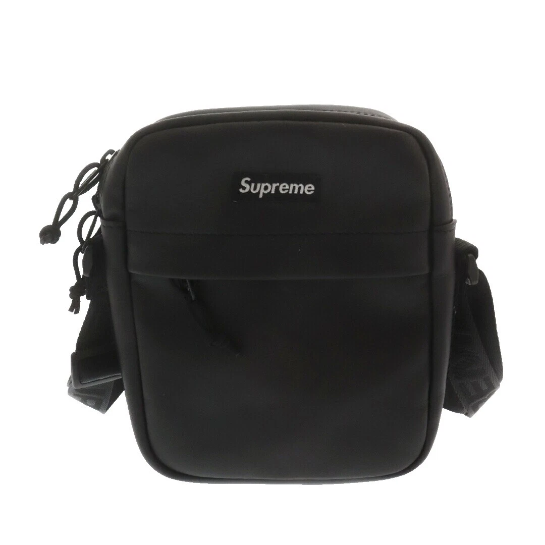 Supreme Black Leather Bags for Men