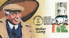 2003 Early Football Heros - Combo #1832 - Walter Camp - EmPrint Cachet