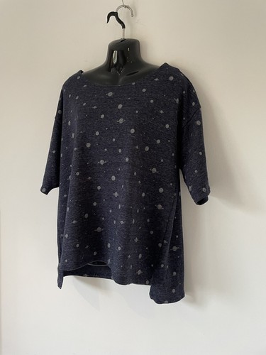 NICE THINGS PALOMA S NAVY SPOT SPACE PRINT TOP SIZE XL 16 18 - Picture 3 of 8