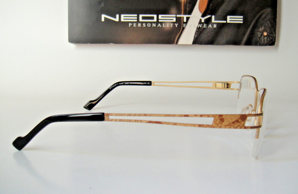 Unisex Neostyle Titan Dynasty Gold Eyeglass Frame Glasses Neostyle Dynasty 424 - XL 80 main image 3