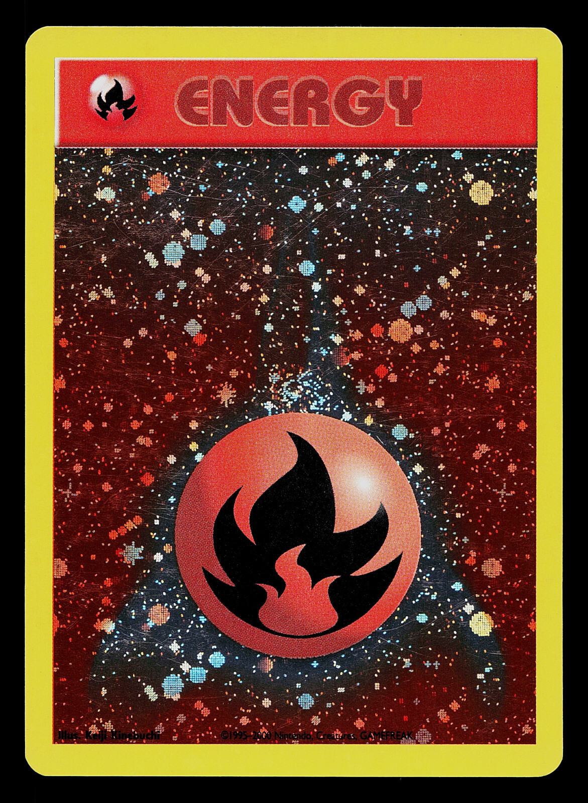 Pokemon Card - Fire Energy (WotC 2002 Energize League Promo) Reverse Holo