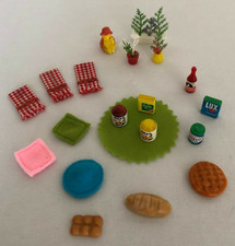 VTG Lot-20 Miniature Dollhouse Pretend Play Food Kitchen Accessories Flowers etc