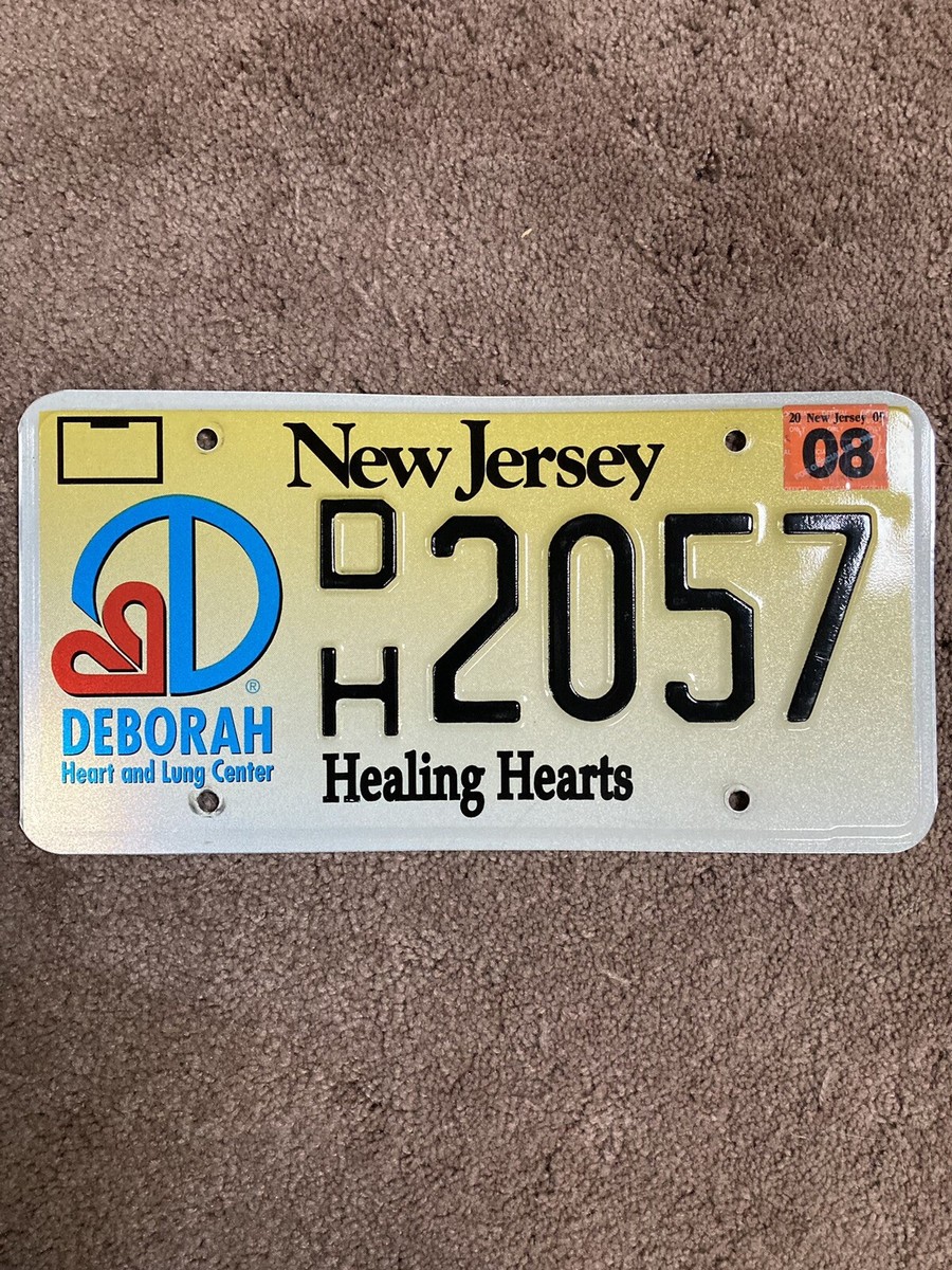 【77個限定】テソン 画伯のレプリカ シリアルナンバー入り New Jersey “Healing Hearts” Graphic License Plate- DH 2057