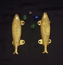 Trout Fish Design Door Handle Pair Brass Ocean Themed Wooden Door Pull Ca512 Trout Fish Design Door Handle Pair Brass Ocean Themed Wooden Door Pull Ca512