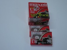 Maxell Audio Cassettes Normal Bias 90 Minutes New Total of 9