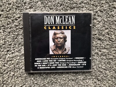 Don McLean Cd Classics US 1992 Curb Records X292    VG Used Condition