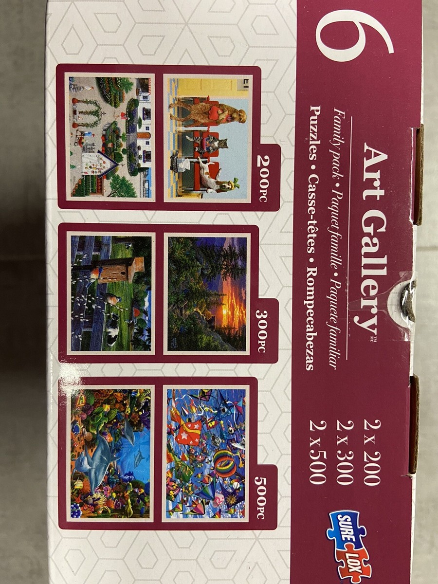 TCG Toys Art Gallery 6 Jigsaw Puzzle Family Pack SURE LOX PREMIUM