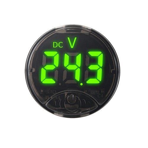 Dc7-120V 265V Auto-Voltmeter Led-Digitalanzeige Runder Zweidraht- A K - Bild 15 von 22