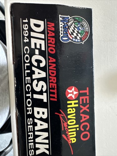 NEU Mario Andretti TEXACO HAVOLINE DIECAST BANK 1994 COLLECTOR'S EDITION RACING - Bild 6 von 14
