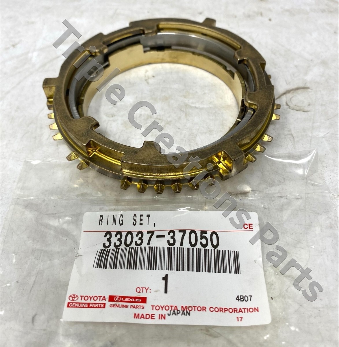 Toyota Genuine 33037-37050 Ring Set Synchronizer No.1 3303737050