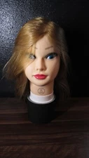 Cosmetology Hairdresser Mannequin Head - Blonde Long 80% Human Hair