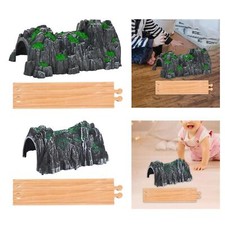 Train Track Railway for Miniature Garden Decor Railroad Set 