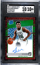 2020-21 Donruss Optic #164 Aaron Nesmith CHOICE PRIZM  SGC 10 w/10 AUTO RC