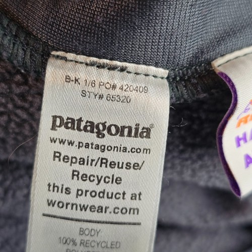 Patagonia Synchilla Jacket Kids 2XL 16-18 Grey Blue Full Zip Fleece Outdoors - Picture 10 of 11