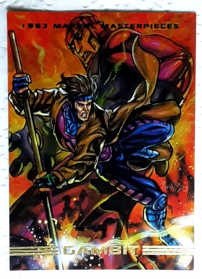 1993 Marvel Masterpieces Card 31 GAMBIT. Free New Top Loader.