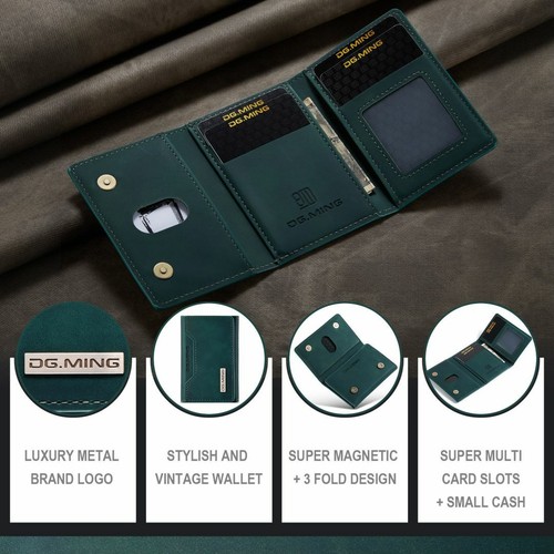 DG.MING 2in1 Wallet Phone Case Luxury PU Leather Holder Cover For OnePlus 9 Pro - Picture 36 of 42