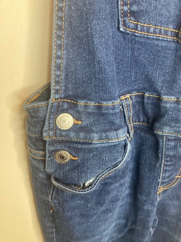Levis Overalls Kids Girls Youth Size 10 REG Blue Denim Jeans Chore Work Casual - Picture 5 of 8