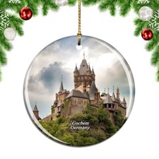Germany Castle Reichsburg Cochem Christmas ornament city travel souvenir