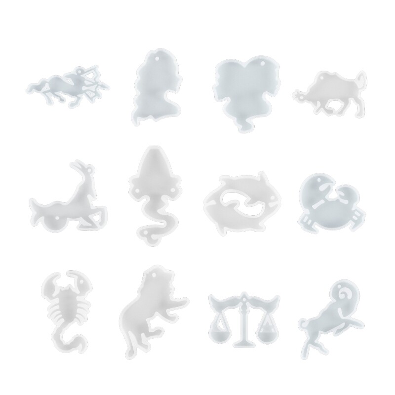 Keychain Silicone Mold DIY Epoxy Resin Casting Molds Ornaments