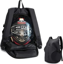 45L Motorcycle Helmet Storage Backpack Rear Seat Tail Bag Motorbike Luggage uk