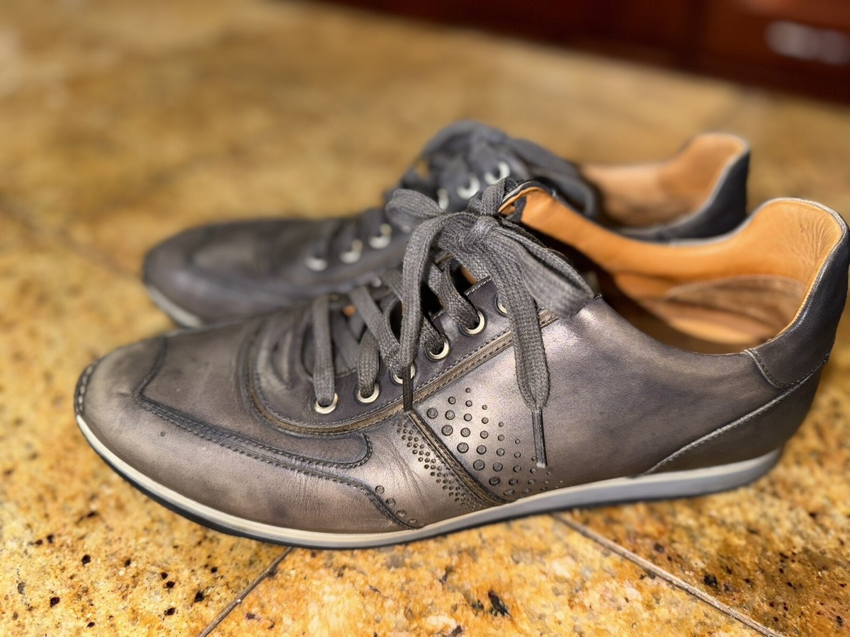 Magnanni Sneakers Black Leather Magnanni Pueblo Black Magnanni