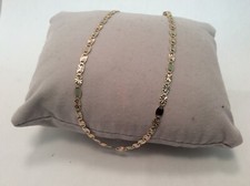 Solid 10K Genuine Real Tri Color Gold  Valentino Ankle Bracelet 10'' 3.5mm 2.8gr