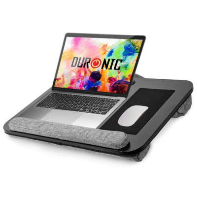 Duronic DML433 Laptopständer ergonomisch Kissen Griff rutschfest Bett Sofa